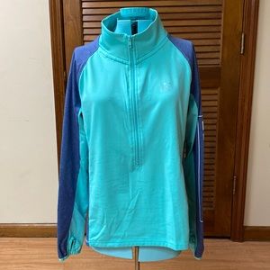 PINK half zip long sleeve shirt